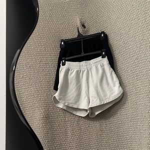H&M Black and White Athletic Shorts